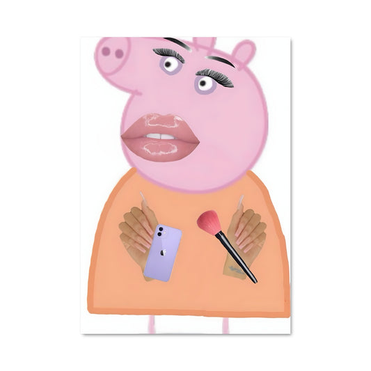 Poster Mummy Pig Chic