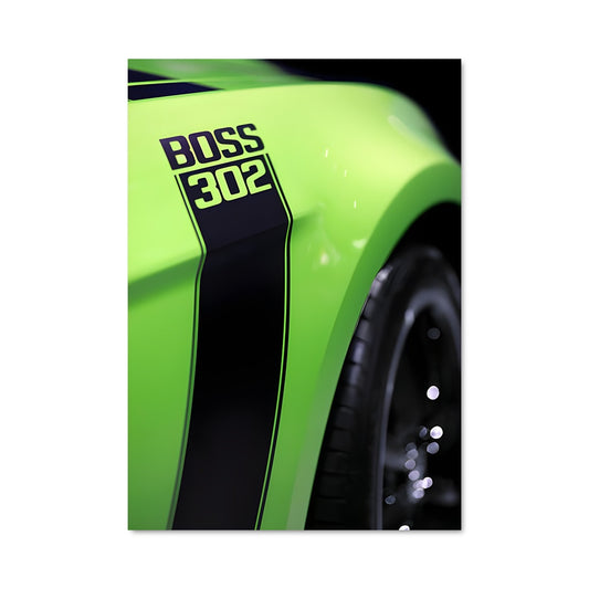 Poster Mustang Viper Vert