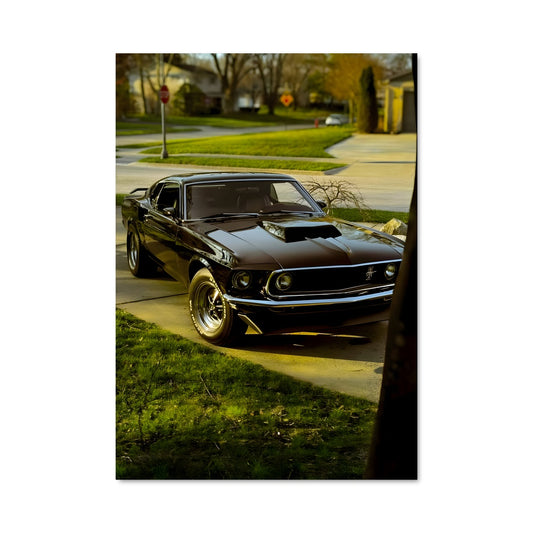 Poster Mustang Noir 429