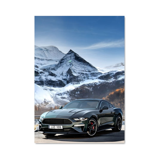 Poster Mustang Futuriste
