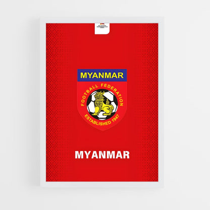ap-myanmar national football team-1 cadre Blanc