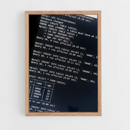 ap-mysql-1 cadre Bois clair