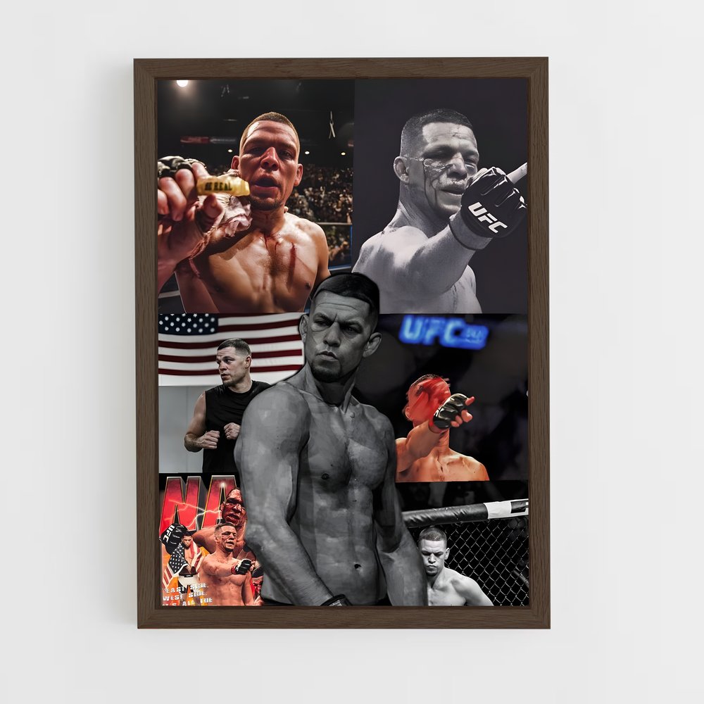 ap-nate diaz-2 cadre Bois foncé