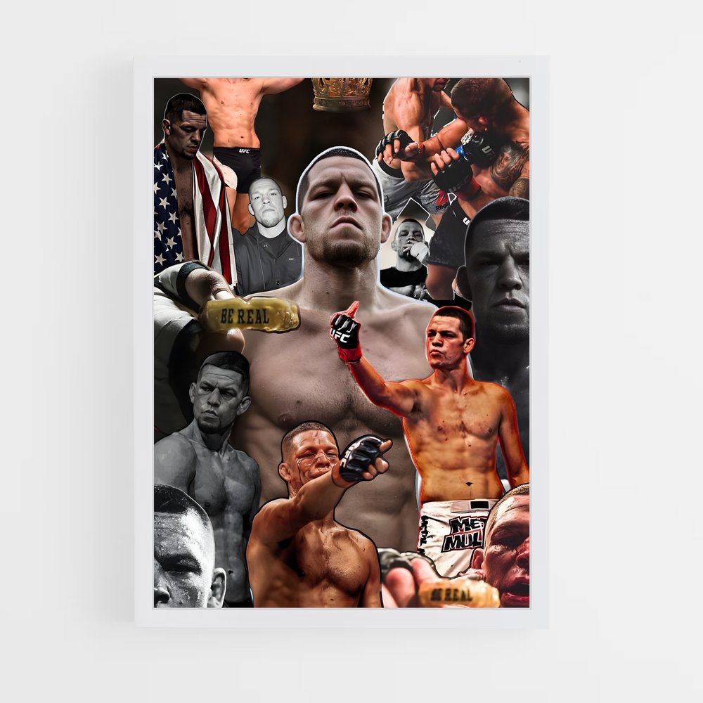 ap-nate diaz-3 cadre Blanc