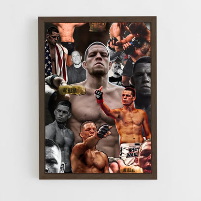 ap-nate diaz-3 cadre Bois foncé