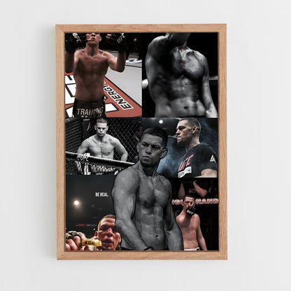 ap-nate diaz-4 cadre Bois clair