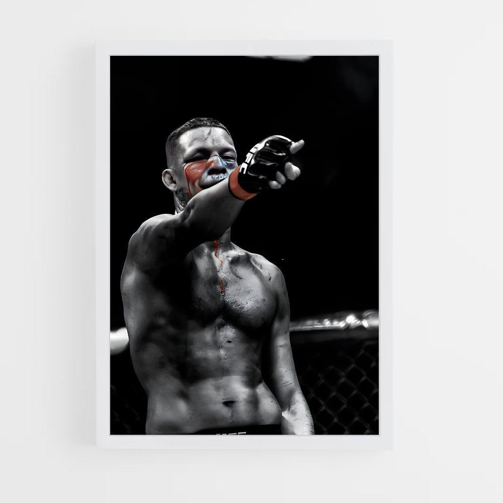 ap-nate diaz-5 cadre Blanc