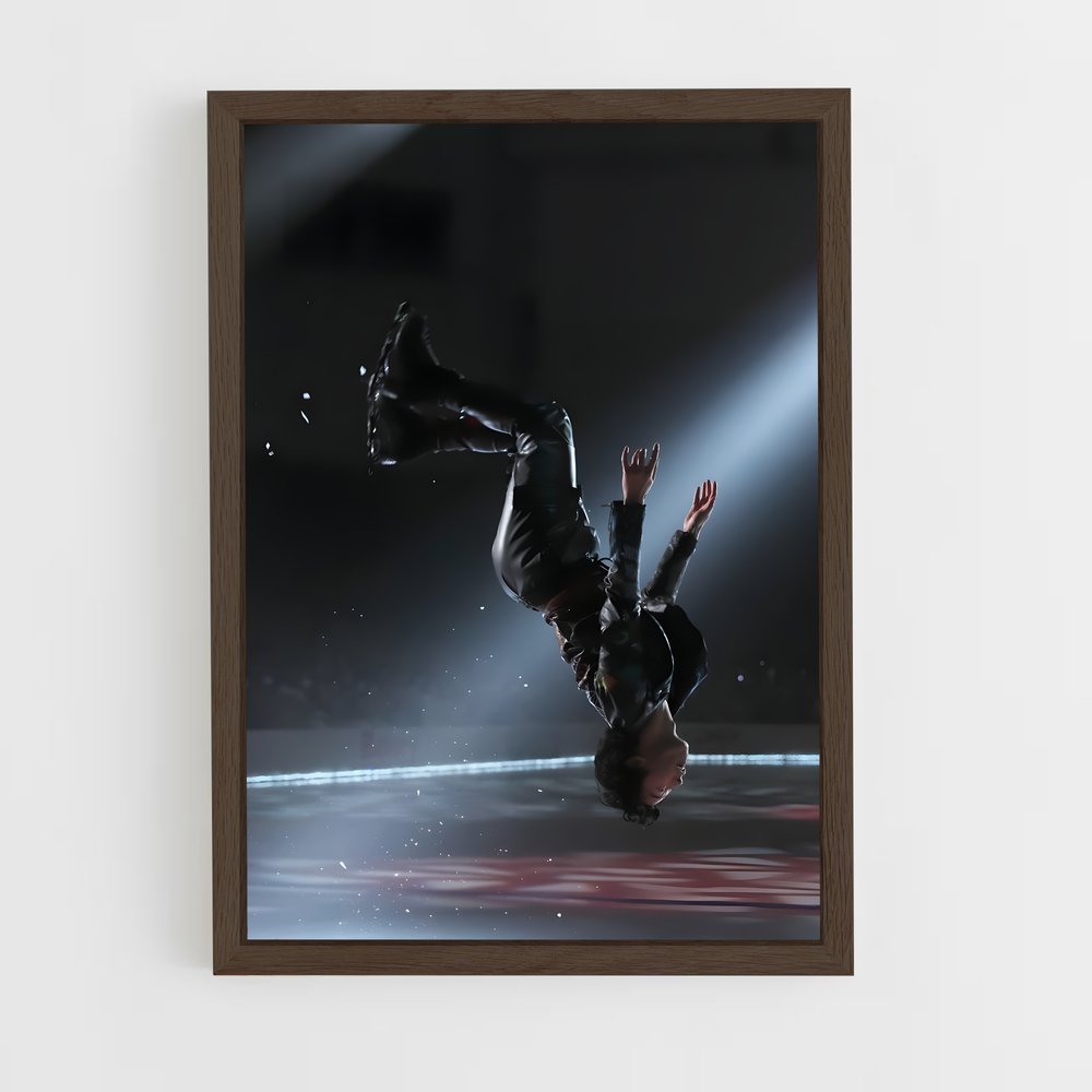 ap-nathan chen-4 cadre Bois foncé