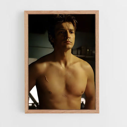 ap-nathan fillion-1 cadre Bois clair