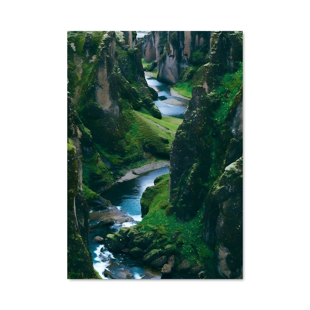 Poster Flot de Montagne