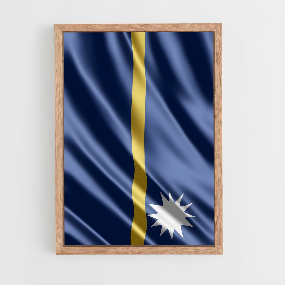 ap-nauru flag-1 cadre Bois clair