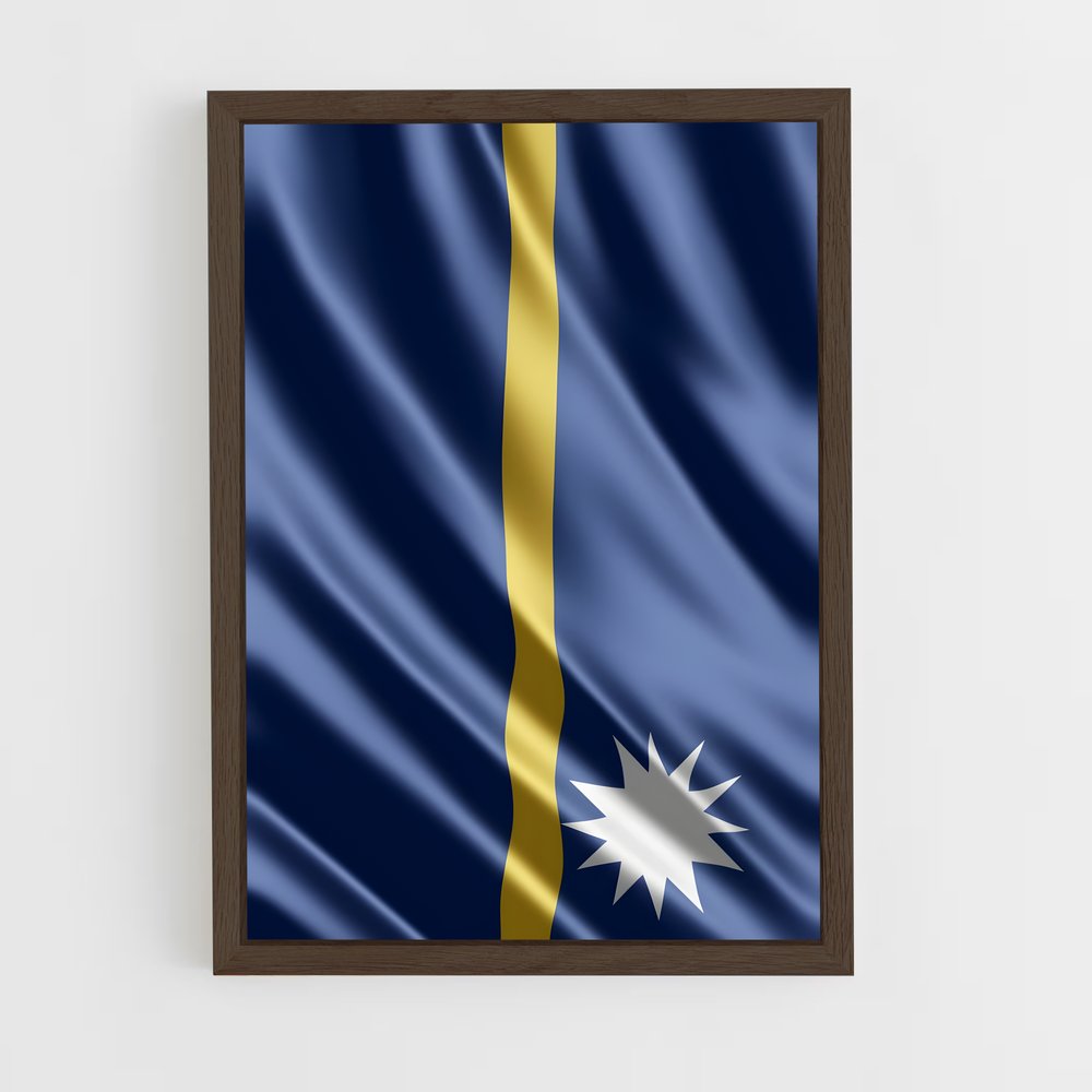 ap-nauru flag-1 cadre Bois foncé
