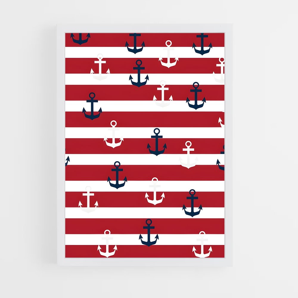 ap-nautical patterns-1 cadre Blanc