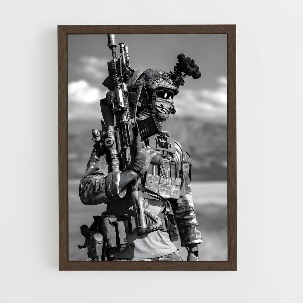 ap-navy seal-1 cadre Bois foncé