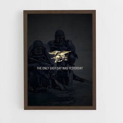 ap-navy seal-6 cadre Bois foncé