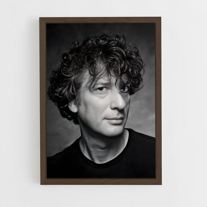 ap-neil gaiman-1 cadre Bois foncé