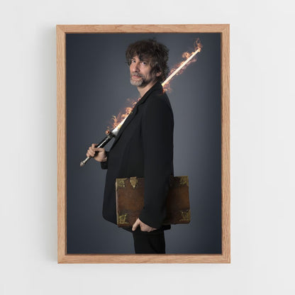 ap-neil gaiman-2 cadre Bois clair