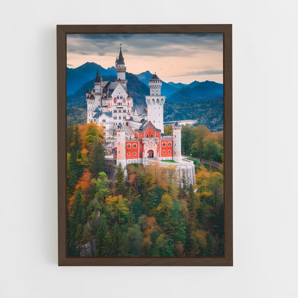 ap-neuschwanstein castle-13 cadre Bois foncé