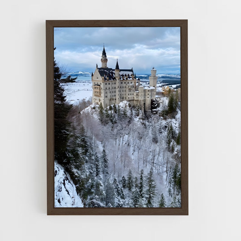 ap-neuschwanstein castle-6 cadre Bois foncé