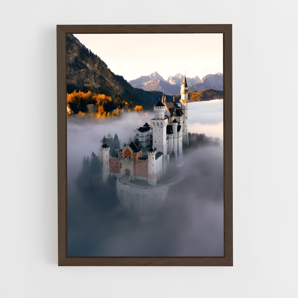 ap-neuschwanstein castle-8 cadre Bois foncé