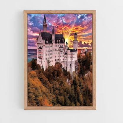 ap-neuschwanstein castle-9 cadre Bois clair