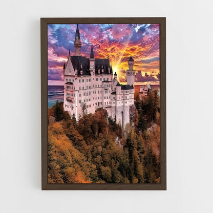 ap-neuschwanstein castle-9 cadre Bois foncé