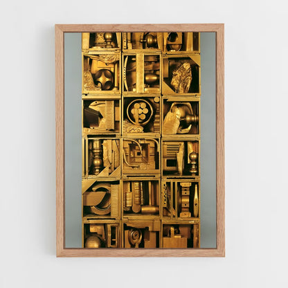 ap-nevelson assemblages-4 cadre Bois clair