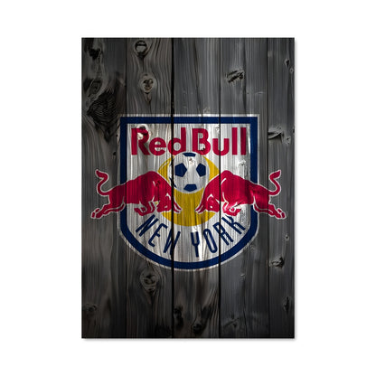 Poster Red Bulls en Bois