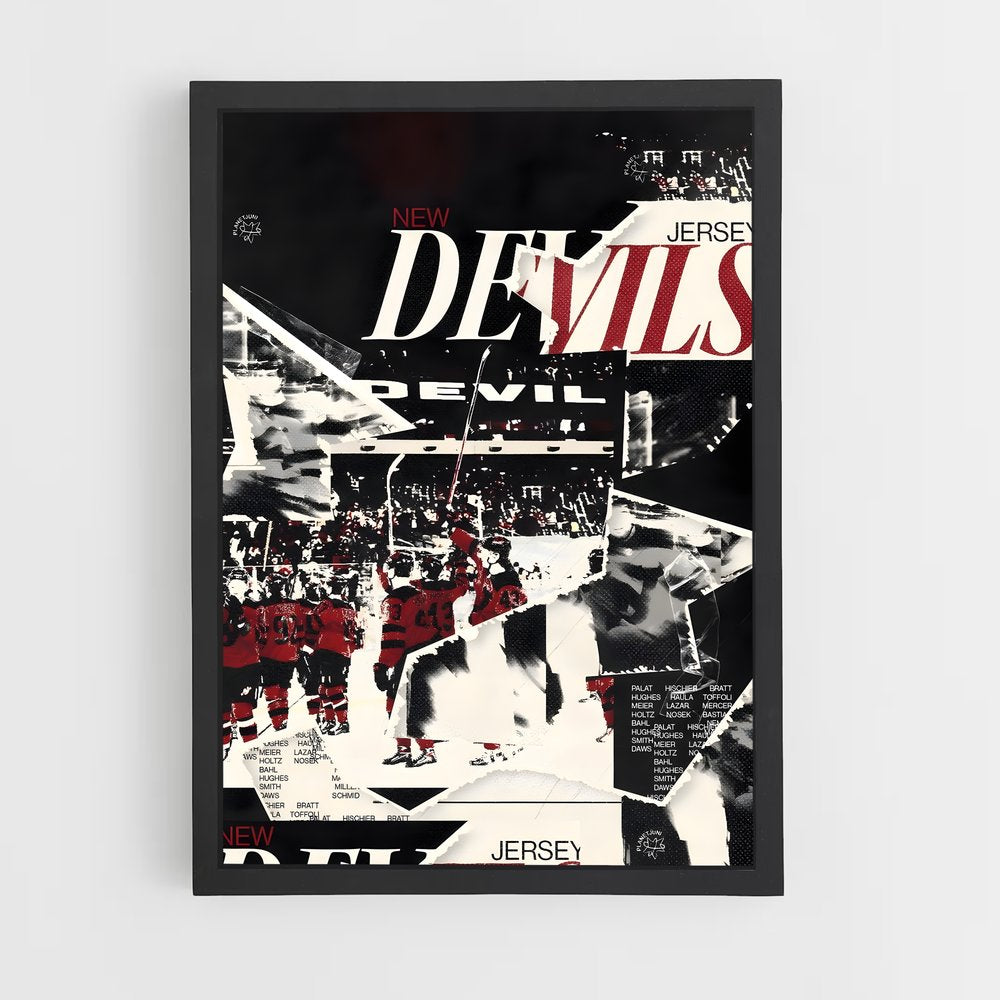 ap-new jersey devils-2 cadre Noir