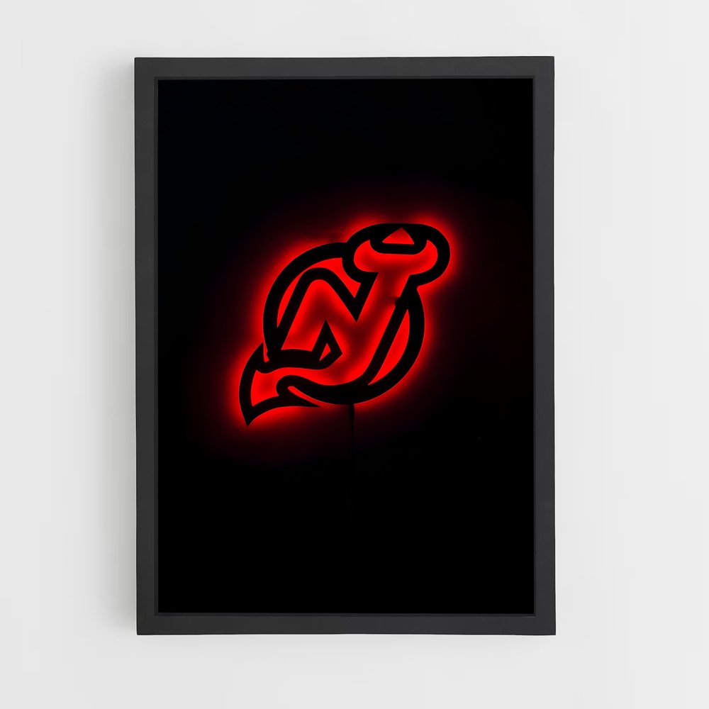 ap-new jersey devils-6 cadre Noir