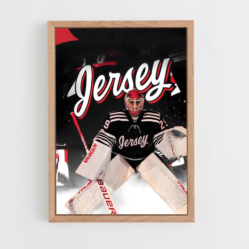 ap-new jersey devils-7 cadre Bois clair