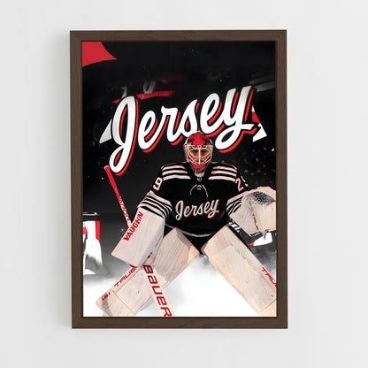 ap-new jersey devils-7 cadre Bois foncé