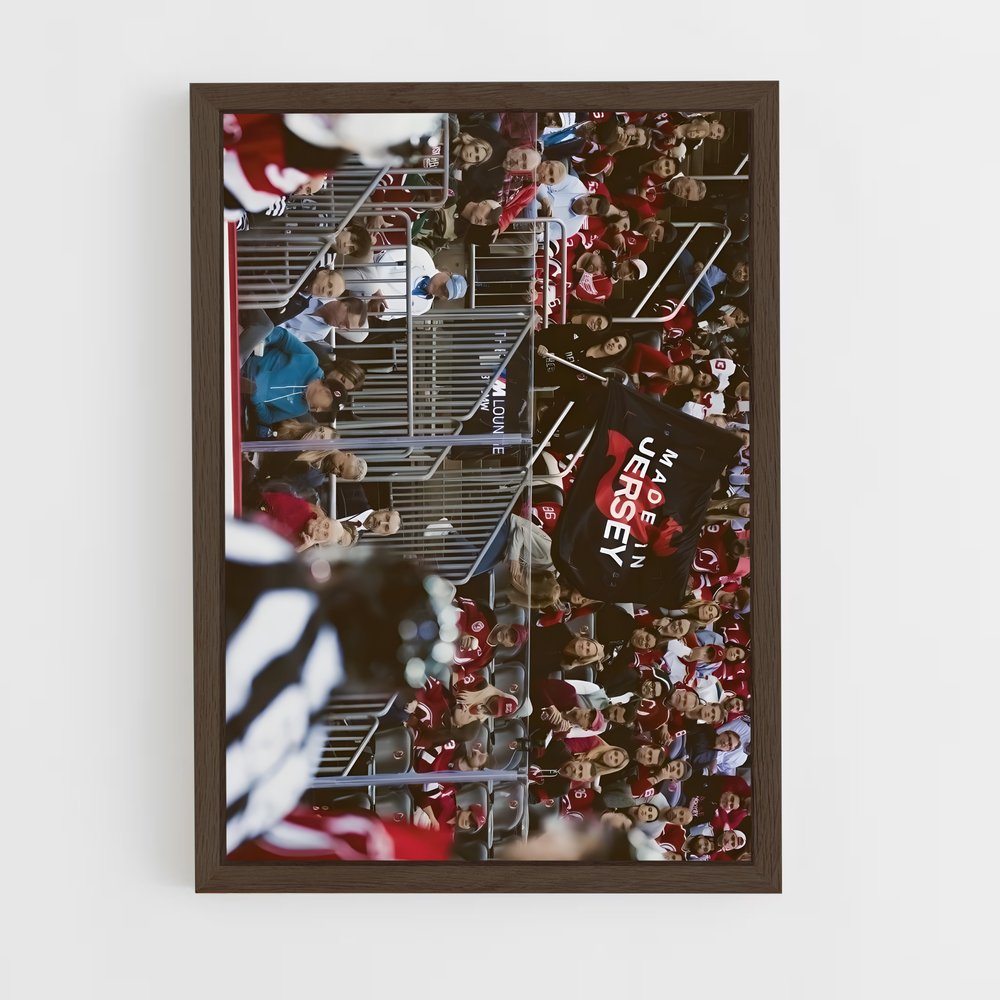 ap-new jersey devils-8 cadre Bois foncé