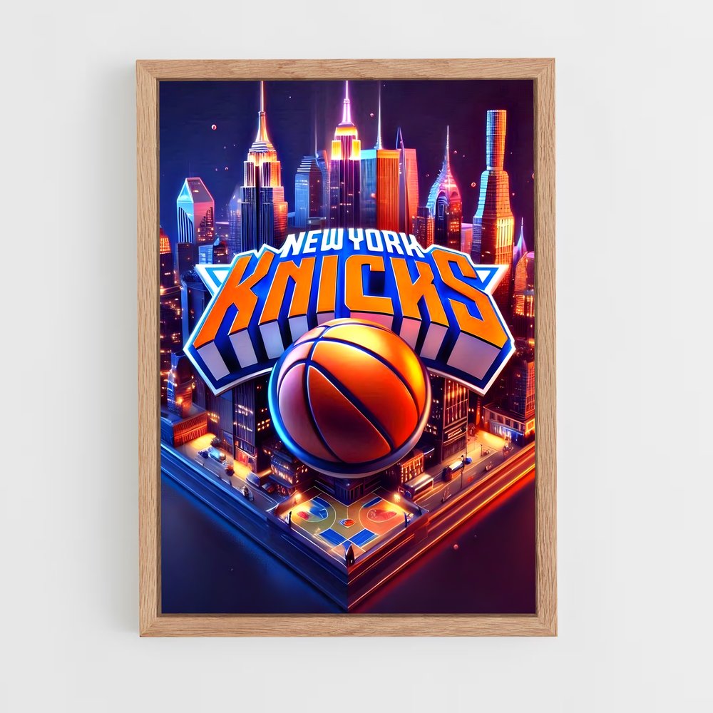ap-new york knicks-6 cadre Bois clair