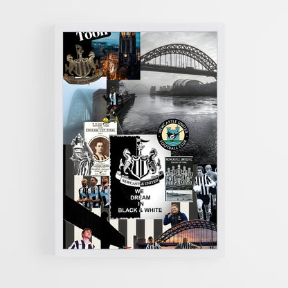 ap-newcastle united fc-4 cadre Blanc