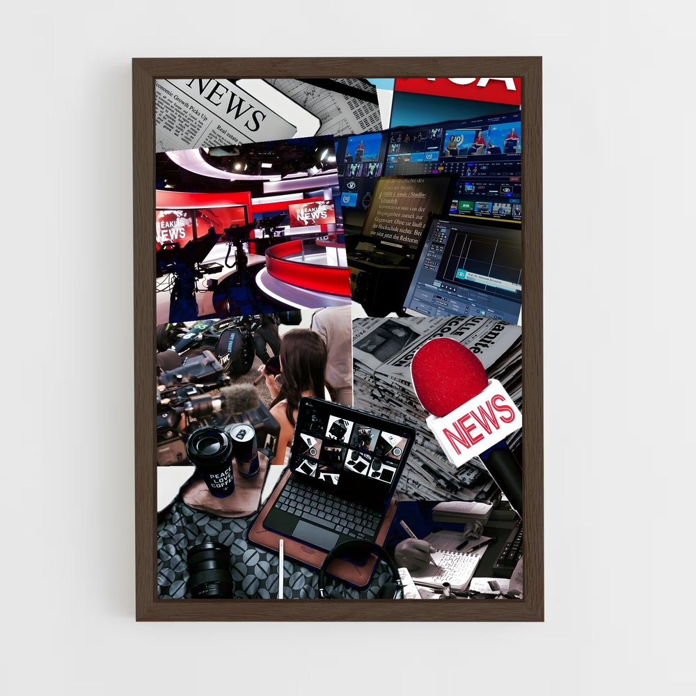 ap-news agencies-1 cadre Bois foncé