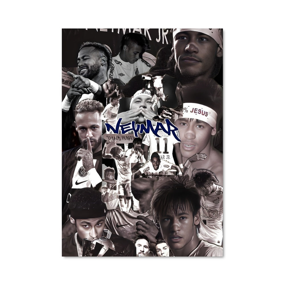 Poster Neymar: Visages de Légende