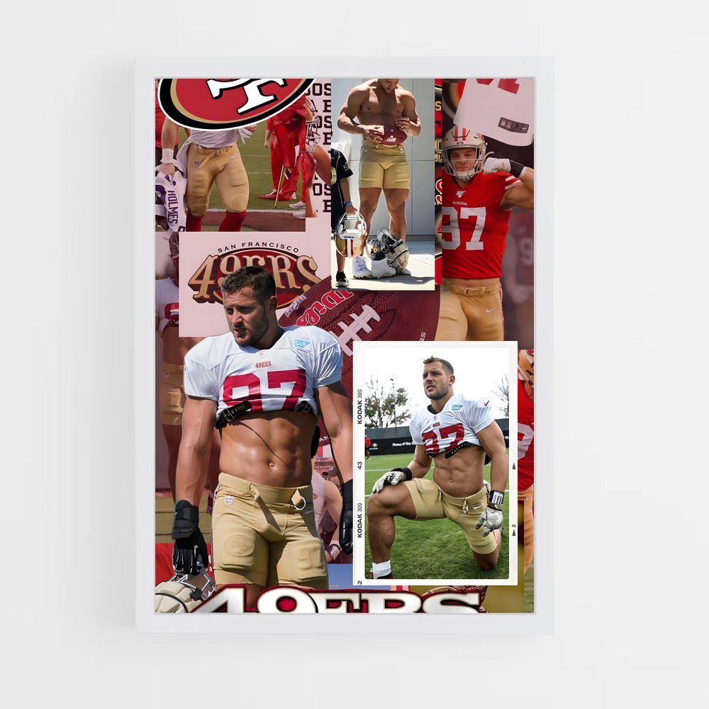 ap-nick bosa-7 cadre Blanc