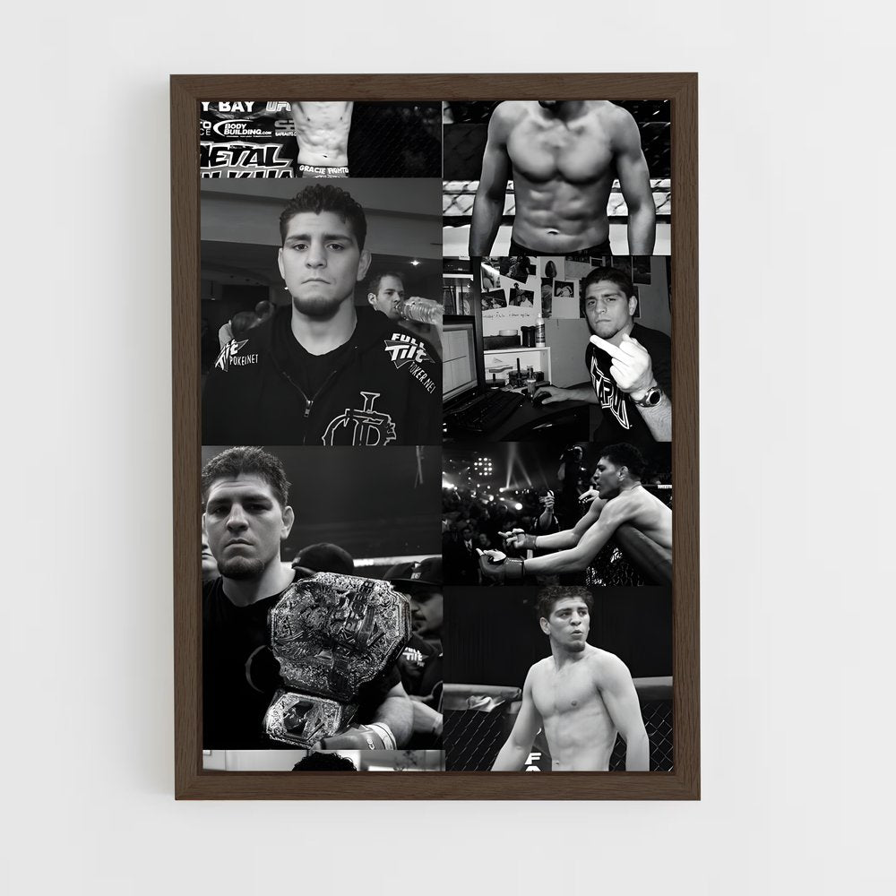 ap-nick diaz-4 cadre Bois foncé