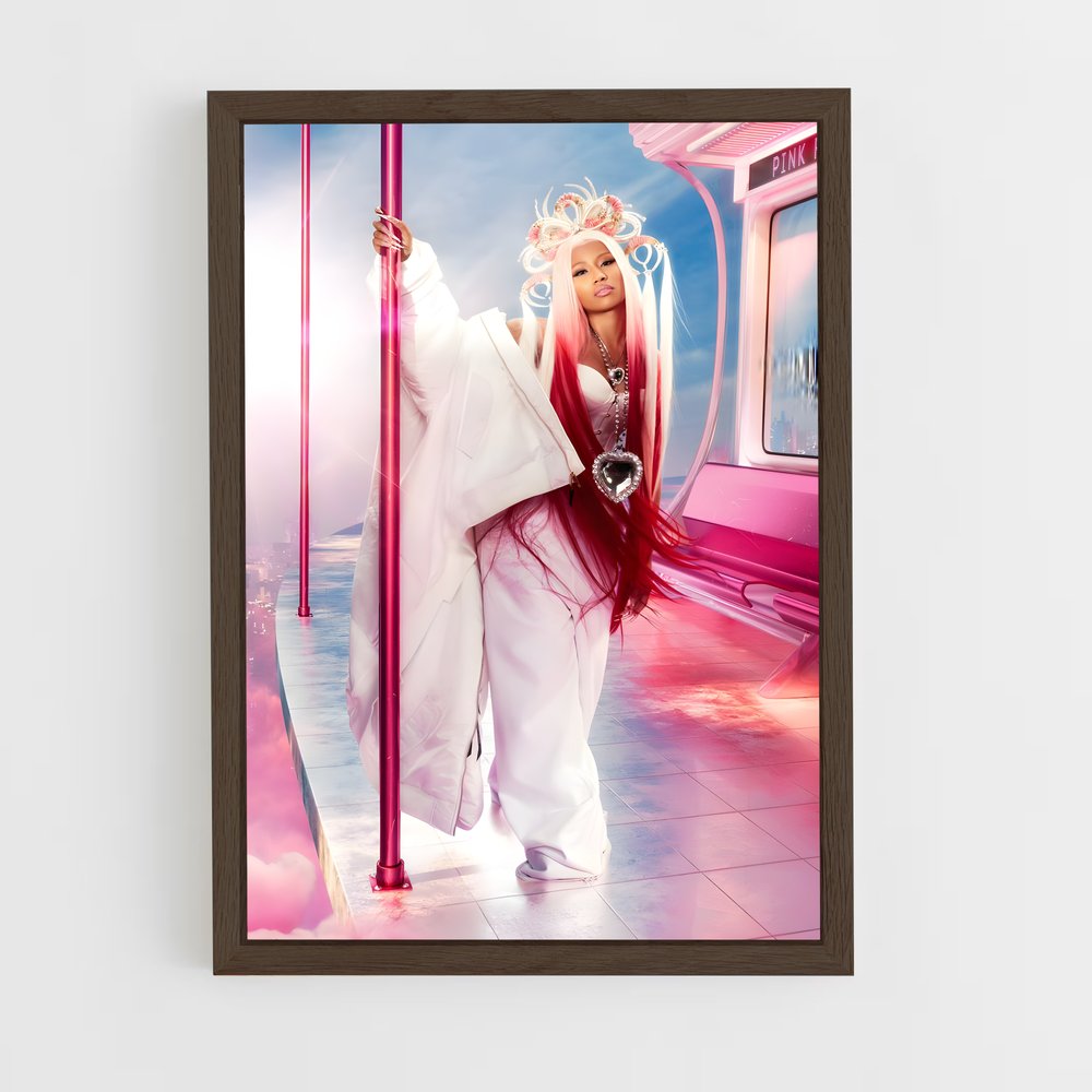 ap-nicki minaj-6 cadre Bois foncé
