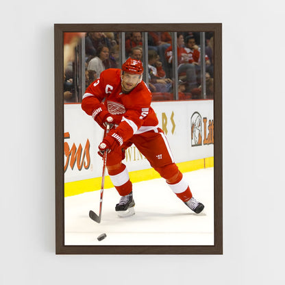 ap-nicklas lidstrom-5 cadre Bois foncé