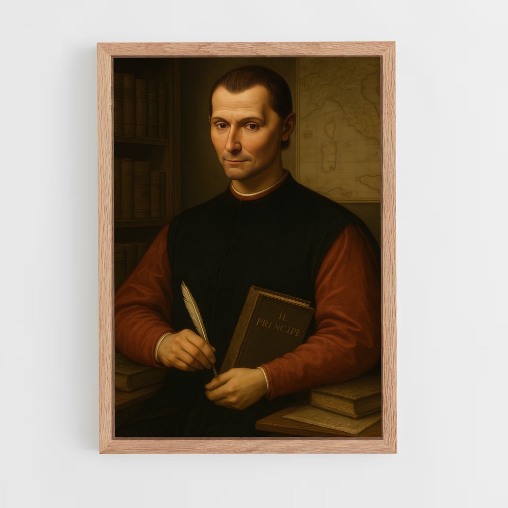 ap-nicolo machiavelli-2 cadre Bois clair
