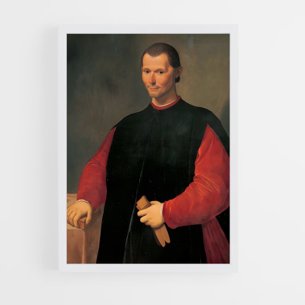 ap-nicolo machiavelli-4 cadre Blanc