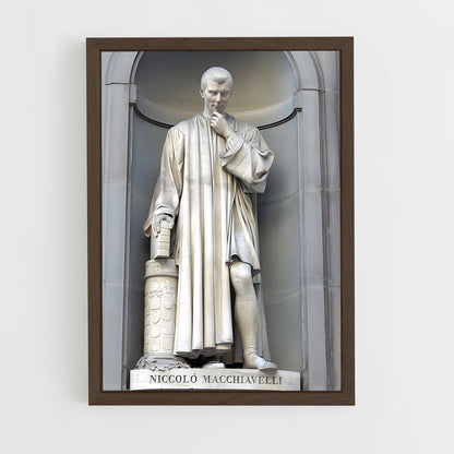 ap-nicolo machiavelli-5 cadre Bois foncé