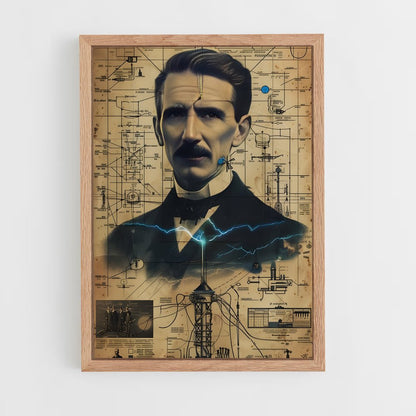 ap-nikola tesla-3 cadre Bois clair