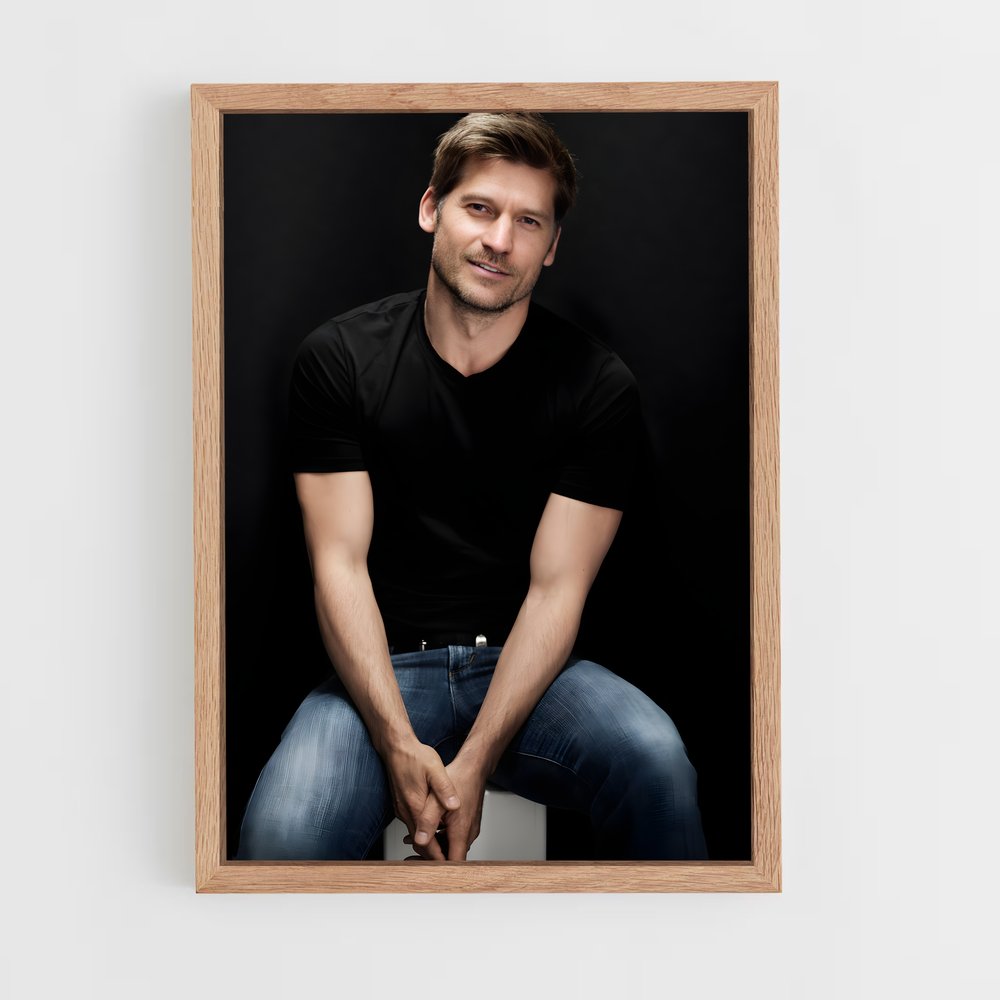 ap-nikolaj coster-waldau-2 cadre Bois clair