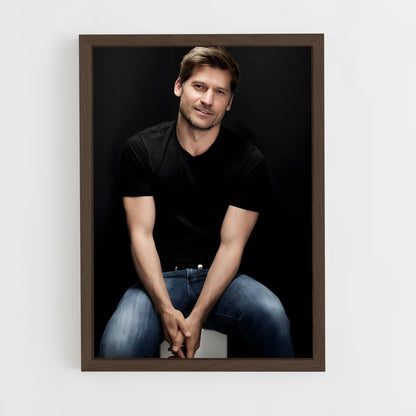 ap-nikolaj coster-waldau-2 cadre Bois foncé