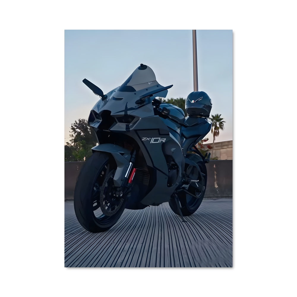 Poster Moto Futuriste