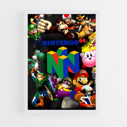 ap-nintendo 64-1 cadre Blanc