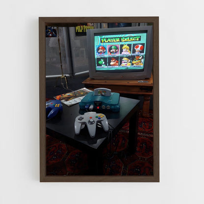 ap-nintendo 64-2 cadre Bois foncé